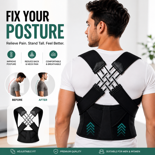 Premium Adjustable Posture Corrector Back Brace for Men & Women